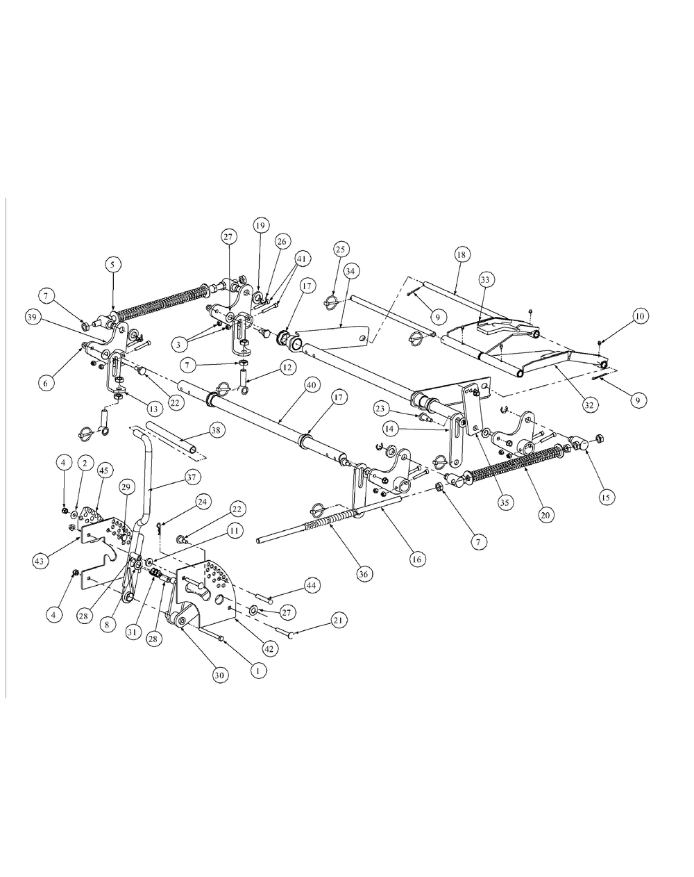 Lift Assembly (Nov. 2003 And Prior) Diagram and Parts List for M54-HN 53BB5ETW750-24-HP Cub Cadet Lawn Tractor